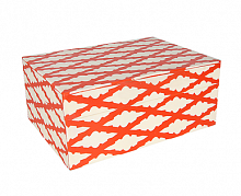 коробка декоративная белая / красная в Нижневартовске