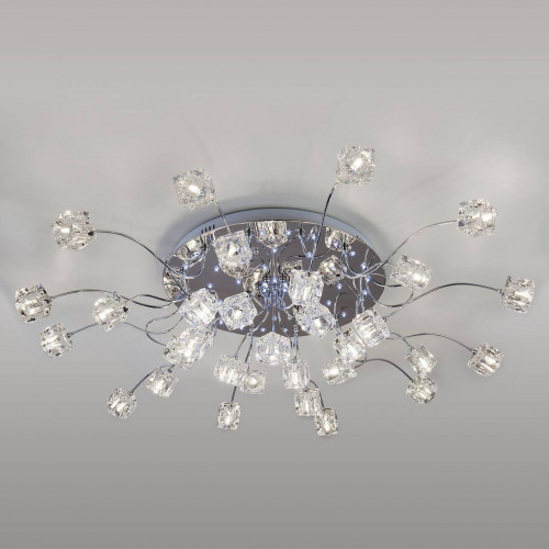 потолочная светодиодная люстра eurosvet trinity 80113/31 хром/белый в Нижневартовске