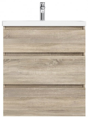 тумба под раковину am.pm gem s m91fsx0752of напольная, 75 см, 3 ящика, светлый дуб в Нижневартовске