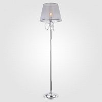 торшер eurosvet gloria 01069/1 хром/прозрачный хрусталь strotskis в Нижневартовске