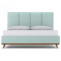 кровать двуспальная 160х200 голубая carter sky в Нижневартовске