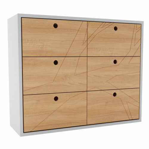 комод лория дуб и белый от odingeniy в Нижневартовске