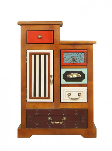 прикроватная тумба gouache birch разноцветная в Нижневартовске