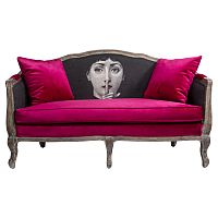 диван «секрет руж» fornasetti прямой красный с черным в Нижневартовске