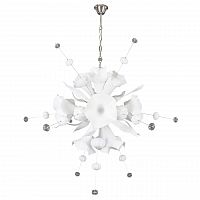 люстра дизайнерская well 2 белая, хром в Нижневартовске