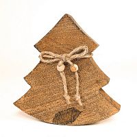 украшение новогоднее ель деревянная wooden tree, 15х14х2,5 см в Нижневартовске