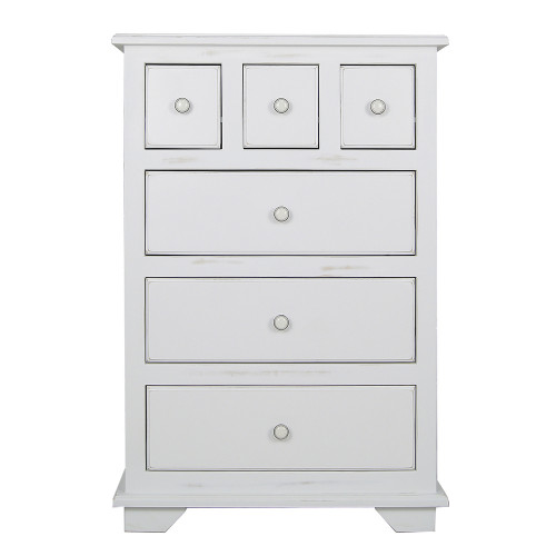 комод adelina 6 ящиков белый в Нижневартовске
