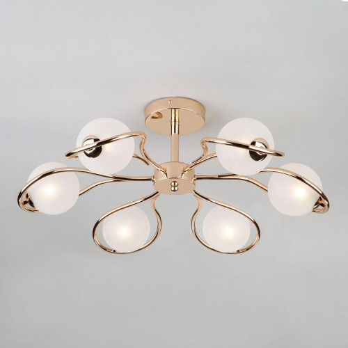 потолочная люстра eurosvet camomile 70089/6 золото в Нижневартовске