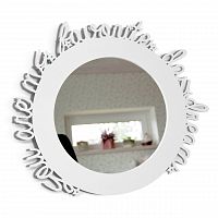 зеркало белое круглое в раме с надписью daydream в Нижневартовске