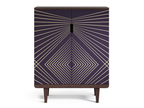 комод triptikh темный дуб / принт 034 в Нижневартовске