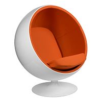 кресло eero aarnio style ball chair оранжевое в Нижневартовске