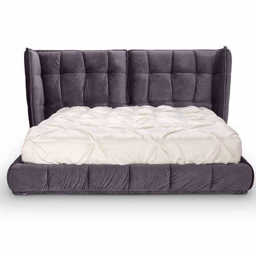 кровать двуспальная 180х200 серая cooper в Нижневартовске