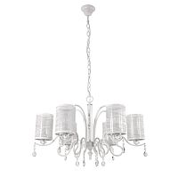 подвесная люстра crystal lux elisa white sp6 в Нижневартовске