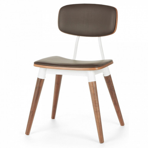 стул copine с кожаными сиденьем и спинкой в Нижневартовске