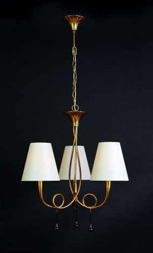 подвесная люстра mantra paola painted gold 3542 в Нижневартовске