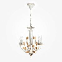 подвесная люстра eurosvet 60023/5 белый с золотом в Нижневартовске