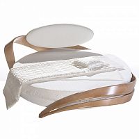 кровать белая круглая большая 200х200 «brazo» в Нижневартовске