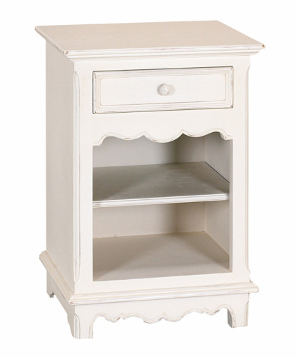 тумба прикроватная с ящичком нордик белая в Нижневартовске