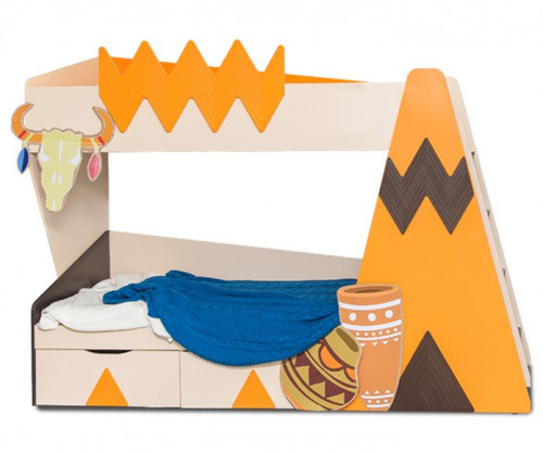 кровать детская двухъярусная правая апачи в Нижневартовске