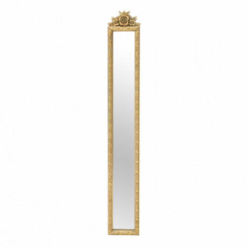 зеркало узкое настенное прямоугольное с розами gold в Нижневартовске