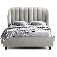 кровать двуспальная 160х200 серая tulip в Нижневартовске