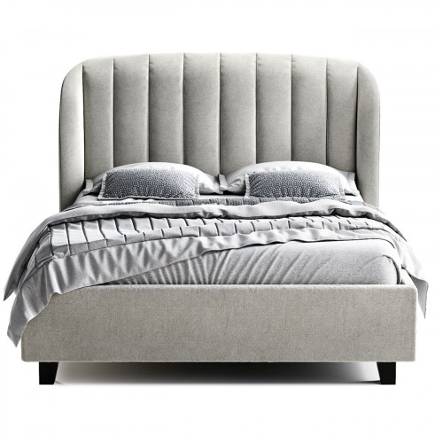 кровать двуспальная 160х200 серая tulip в Нижневартовске