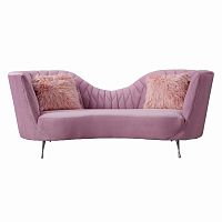 диван rozi двухместный полукруглый розовый в Нижневартовске
