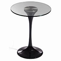 стол кофейный apriori t чёрный глянец, столешница: стекло в Нижневартовске