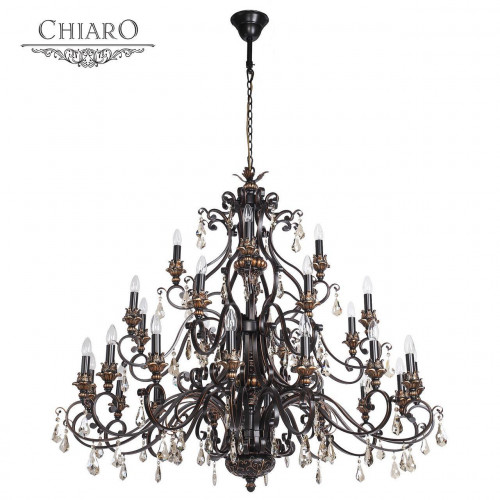 подвесная люстра chiaro версаче 254018828 коричневая в Нижневартовске