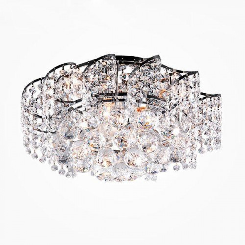 потолочная люстра eurosvet шарм 16017/6 хром strotskis в Нижневартовске