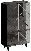 шкаф kristal с декором черный в Нижневартовске