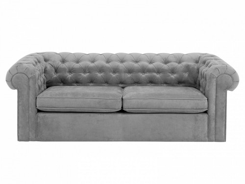 диван chesterfield прямой серый в Нижневартовске