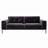 диван ville трехместный прямой черный в Нижневартовске