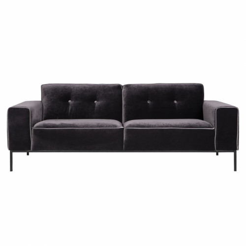 диван ville трехместный прямой черный в Нижневартовске