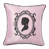 подушка с изображением женского силуэта ladies' profile pink в Нижневартовске