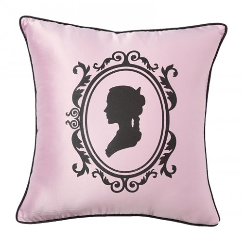 подушка с изображением женского силуэта ladies' profile pink в Нижневартовске