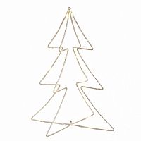 декор новогодний для дома настольный с led елка ярусами, 48 см в Нижневартовске