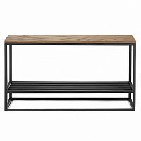 банкетка ibra черная, темный дуб в Нижневартовске