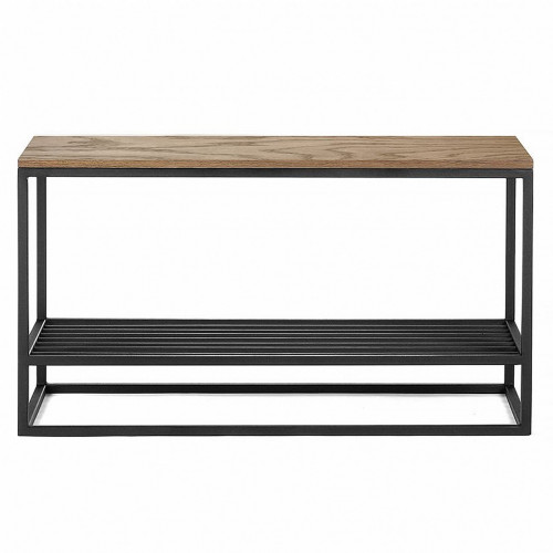 банкетка ibra черная, темный дуб в Нижневартовске