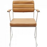 стул с подлокотниками dottore коричневый в Нижневартовске