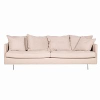 диван julia трехместный прямой пудрово-розовый в Нижневартовске