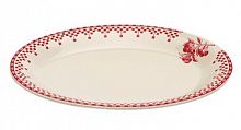 блюдо овальное красные шашечки comptoir de famille в Нижневартовске