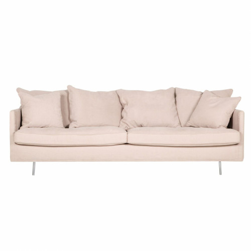 диван julia трехместный прямой пудрово-розовый в Нижневартовске