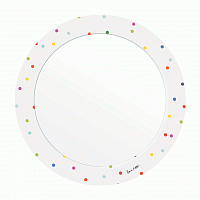 зеркало белое круглое с принтом точки bruno в Нижневартовске