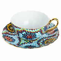 чайная пара мозаика голубая в Нижневартовске