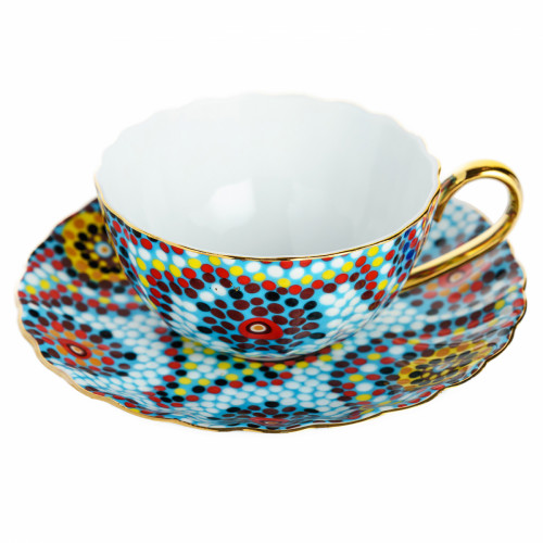 чайная пара мозаика голубая в Нижневартовске