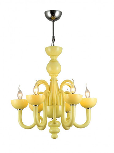 люстра дизайнерская mom желтая хром в Нижневартовске