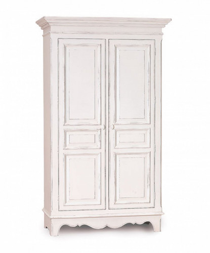 шкаф платяной двухдверный нордик с состариванием белый в Нижневартовске