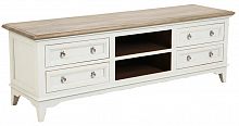 тумба под телевизор 4 ящика либерти белая с состариванием в Нижневартовске