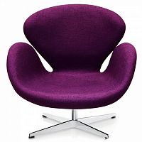 кресло swan chair фиолетовое в Нижневартовске